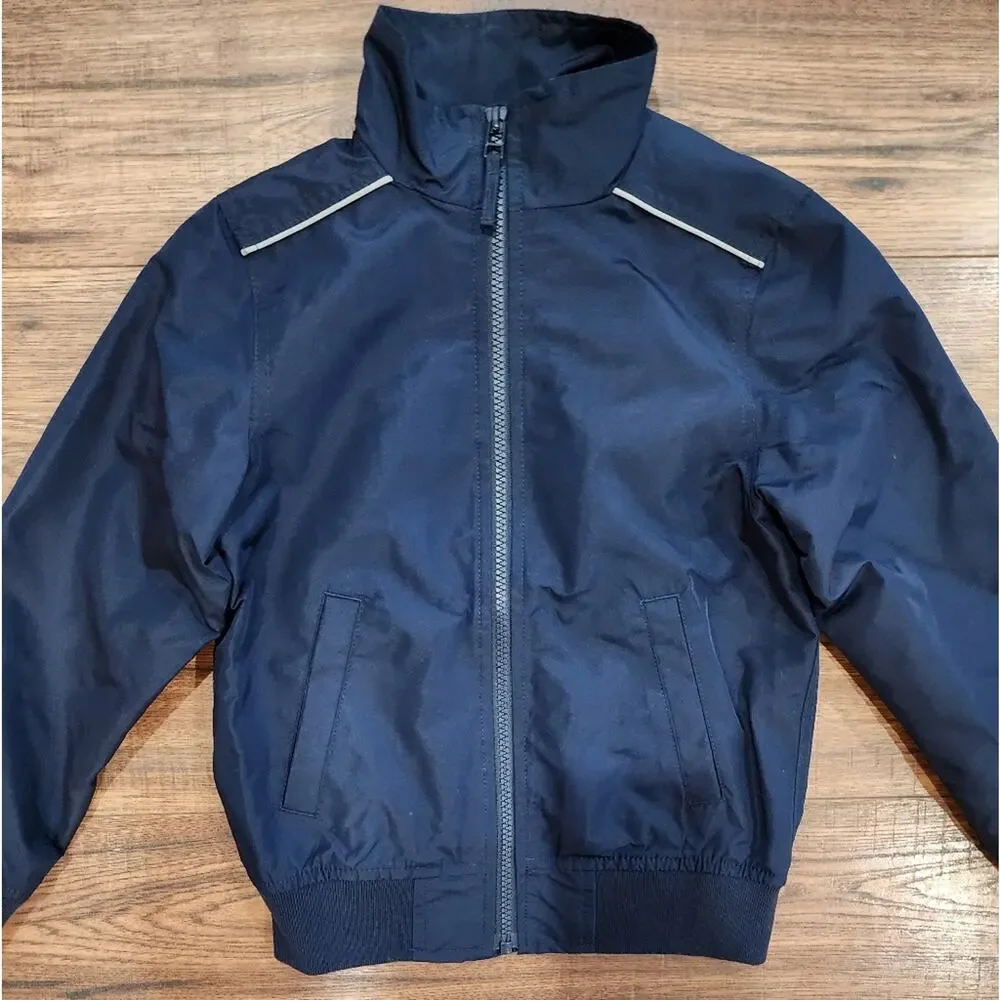 NWT The Children's Place Boy's Navy Full Zip Windbreaker Outerwear Jacket Small